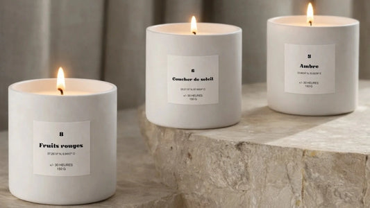 Trois bougies parfumées naturelles et artisanales –  Atelier Vaya