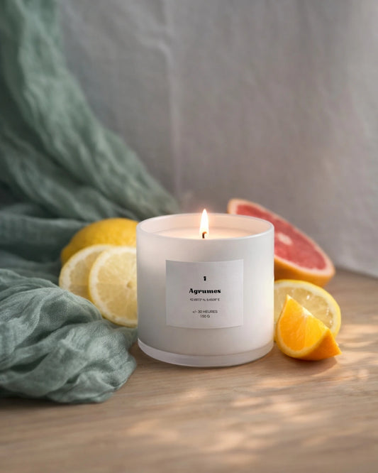 Bougie parfumée naturelle aux agrumes – Atelier Vaya