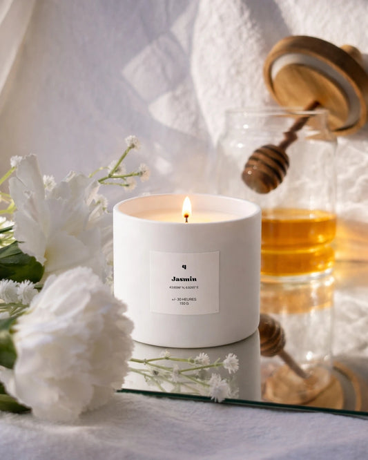 Bougie parfumée naturelle au jasmin – Atelier Vaya